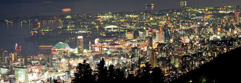 Kobe downtown at night, shot from Mount Maya (photo by Laitr Keiows Kobe downtown at night, shot from Mount Maya (photo by Laitr Keiows